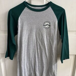 Vans Gray and Green Long Sleeve Tee
